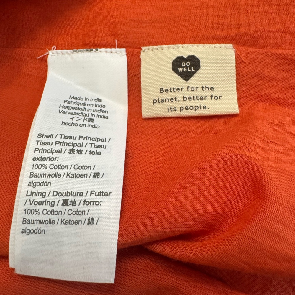 Madewell Orange Midi Dress - Picture 7 of 7